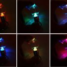 Free shipping---10 pcs/lot flashing multi-color rotating LED key chain bulb fashion decoration