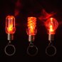Free shipping---10 pcs/lot flashing multi-color rotating LED key chain bulb fashion decoration