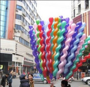 Spiral balloon--100 pcs/lot free shipping party toy