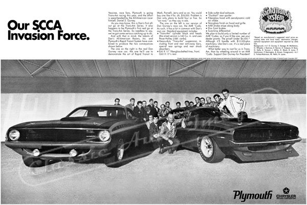 1970 Plymouth Aar Cuda Ad Digitized Re Mastered Poster Print Our