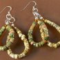 âSpinach Stuffed Mushroomsâ earrings unique handcrafted artisan jewelry jasper unakite drop