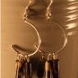 âOlive Gardenâ earrings unique artisan gemstone green brown sterling silver dangle wire