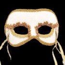 Beautiful White Masquerade Mask Wedding Mask