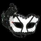 Black & White Masquerade Mask