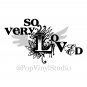 So Very Loved Grunge Wings Wall Words Design Decal FREE SHIPPING