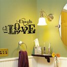 Live Laugh Love Vintage Wall Words Design Decal Applique You Choose Color FREE US SHIPPING