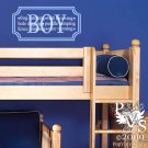 Boy Frame Definition Wall Design Decal You Choose TWO Colors FREE US SHIPPING Trendy