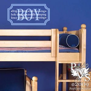 Boy Frame Definition Wall Design Decal You Choose TWO Colors FREE US SHIPPING Trendy