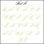 Damask Frame Monogram FREE US SHIPPING You Choose Color