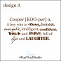 Boy Defined Personalized Name Wall Decal AppliqueFREE US SHIPPING