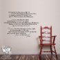 Serenity Prayer Wall Design Words Decal Applique Adhesive FREE US SHIPPING