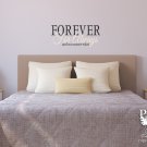 Forever For Always and No Matter What Wall Design Decal FREE US SHIPPING You Choose TWO Colors