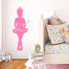 Twinkly Ballerina Name Personalized Wall Decal Applique You Choose TWO Colors FREE US SHIPPING