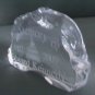 Edward Kennedy glass paperweight crystal memory