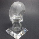 Glass Globe in hand, Gift crystal etched world