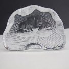 Hand Cut Glass shamrock quilted pattern paperweight, Ireland 24% lead crystal Hand Cut Glass shamrock quilted pattern paperweight, Ireland 24% lead crystal