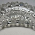 Antique Cut Glass bone shape dish crystal