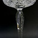 American Brilliant Period Cut Glass Tear Drop Stem Compote
