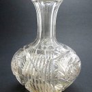 ABP cut glass buzz star carafe / vase American brilliant antique crystal ABP cut glass buzz star carafe / vase American brilliant antique crystal