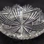 American Brilliant Period Cut Glass dish Signed Libbey Antique ABP