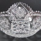 American Brilliant Period Hand Cut Antique Crystal  dish