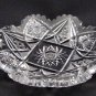 American Brilliant Period Cut Glass dish Straus or Blackmer  Antique