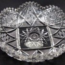 American Brilliant Period Cut Glass Signed Straus Corinthian pattern  Antique