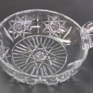 American Brilliant Period Hand Cut Antique Crystal  Signed Hawkes nappie