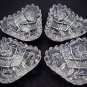 American Brilliant  Hand Cut Antique  4 triangular individual salts