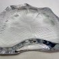 Hand Cut Glass  shamrock pattern paperweight, Ireland 24% lead crystal