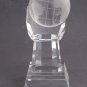 Globe optical GLASS  in hand 7.75" high, Award Gift crystal