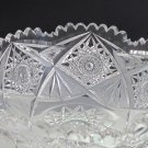 American Brilliant Period hand Cut Glass and mouth blown bowl abp hobstar American Brilliant Period hand Cut Glass and mouth blown bowl abp hobstar