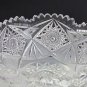 American Brilliant Period hand Cut Glass and mouth blown bowl abp hobstar