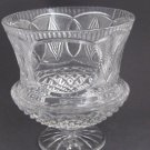 Hand Cut glass  trophy /  award for etching 24% lead crystal 12.5 lb