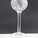American Brilliant Period Cut Glass tall stem voilet vase Antique