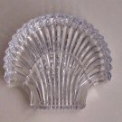 Signed Waterford cut  glass Hand Cut dish / tray shell
