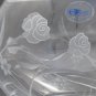 24% hand cut crystal bowl Rose pattern