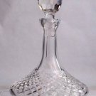 Signed Waterford glass Hand Cut Alana ships  decanter Irish Crystal
