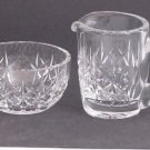 Signed Waterford Hand Cut glass SUGAR & CREAMER Crystal Signed Waterford Hand Cut glass SUGAR & CREAMER Crystal
