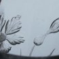 American Brilliant Period Hand Cut Glass  engraved FLORAL vase OPTIC BLANK