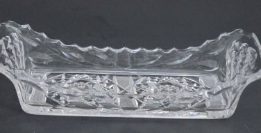 American Brilliant Period hand Cut Glass rectangle tray