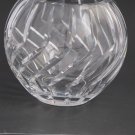 Hand Cut Glass hand  polished rose bowl / vase