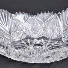 American Brilliant Period hand Cut Glass oval odd shape dish