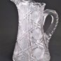 American Brilliant Period Cut Glass  pitcher ANTIQUE ABP