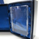 Hand Cut Glass book paperweight, hand cut crystal