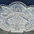 American Brilliant Period Cut Glass oval bowl  ABP  Antique