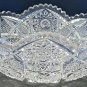 American Brilliant Period Cut Glass oval bowl  ABP  Antique