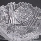 American Brilliant Period hand Cut Glass  bowl 7.75"