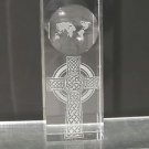 Celtic cross pattern paperweight, globe, Great gift ireland