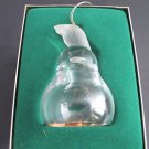 Lenox Crystal Partridge  miniature bell ornament Hand blown Made in USA